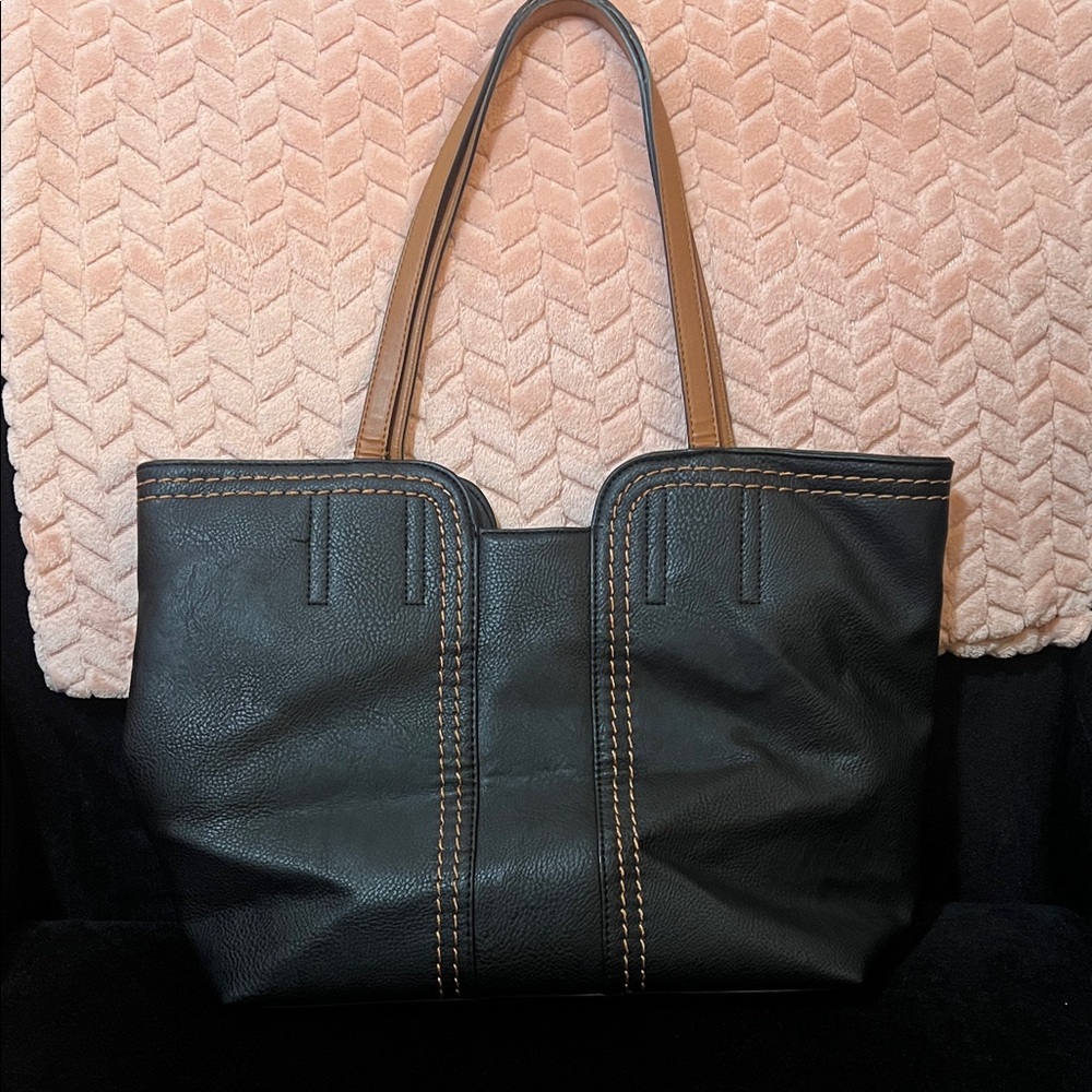 Chic Black and Tan Tote Bag